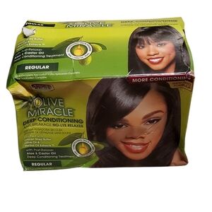 African Pride Olive Miracle No-Lye Relaxer Regular Kit